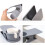 Drink Cup Holder Table Side Water Cup Shelf Office Desktop Computer Desk Fixed Cup Holder Desk Storage Clip, White 5