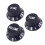 10 Set Plastic Guitar Strat Knobs 1 Volume and 2 Tone Control Knobs Set Electric Guitar,Black 8