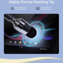 Stylet TéLescopique Universel pour éCrans Tactiles, Pointeur RéTractable et Stylet avec Pointe de Flocage SpéCiale (Rose)