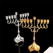 Bougeoir DéCoration de Table éLéGante et Haut de Gamme Bougeoir de DîNer Aux Chandelles, Argent