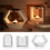 Square Hexagon Arch Ljuskopp RöKelsebräNnare Silikonform DIY Gips HäLla Aromaterapi FöRvaringsform, C 10