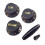 10 Set Plastgitarr Strat-Rattar 1 Volym- och 2 Tonkontrollrattar Set Elgitarr, Svart 5