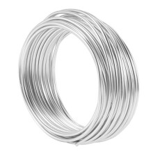 2Pcs 3mm Aluminium Wire 10M Silver Wire for Jewellery Making Clay Modelling Bonsai and Model