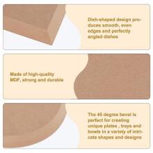2Pcs 2 Style Dish Plate Slump Mold 7.9X7.9 Inch Ceramic Clay Drying Board Flat Round & Square Pottery Mold