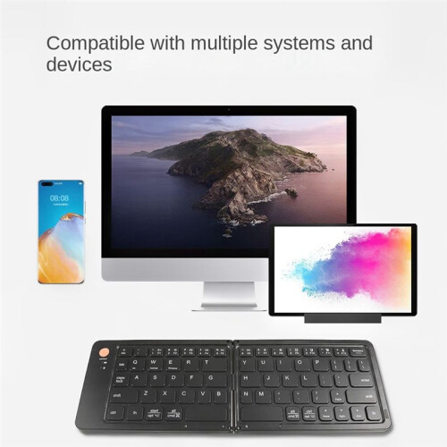 Clavier  Portable Pliable Sans Fil pour Tablette IOS/Android/Windows, Clavier de TéLéPhone Portable 2