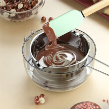 Boiler Pot Melting Bowl with 304 Stainless Steel for Melting Chocolate Candy Cheese Butter and Candle Wax Making A
