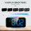 LED Digital Clock RGB Display Alarm Clock with Ambient Lighting Night Lamp Electronic LED  Display Desktop Clock-B 4