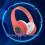 Headphones,Intelligent Wireless  Headset HiFi Stereo Foldable Headset for Home Office Red 7
