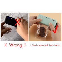 Bag Sealer, USB Charger Potato Chip Bags Heat Sealer Capper, Reseals Snack Plastic Bag Heat Seal and Cutter White
