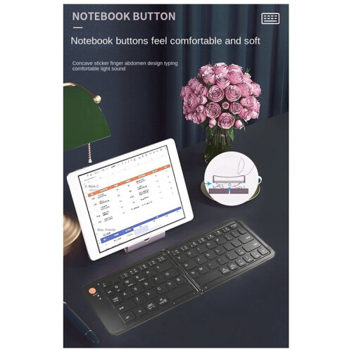 Keyboard Portable Folding Wireless Keypad for IOS/Android/Windows Tablet Mobile Phone Keyboard 2