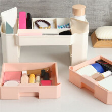 Make--Organizer, Kosmetiketui für Schmuck, Haar-Accessoires, Schönheits-Hautpflegeprodukte, Organisation Von Make--Aufbewahrungsbox, Rosa