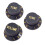 10 Set Plastic Guitar Strat Knobs 1 Volume and 2 Tone Control Knobs Set Electric Guitar,Black 7