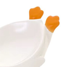 Soap Holder, Cute Duck Shaped Soap Holder with Drain, Self-Draining Soap Holder, Shower Bathroom Soap Tray Holder,White