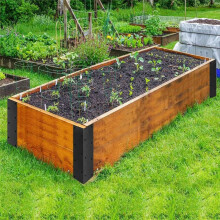 Set mit 4 Eckhalterungen für ErhöHte Gartenbeete mit Holzschrauben für 20-24-Zoll-Beete für Den GemüSepflanzgarten