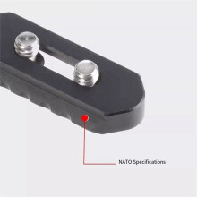 FüR Nato Slider 4,9 cm Universalkamera KaninchenkäFig Schiebeschlitz Tragegriff Schnellverschluss Nato Kameraschienenschieber