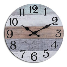 Horloge Murale Silencieuse de 10 Pouces, Sans Tic-Tac, Fonctionne Ă Piles, Horloge Vintage Rustique pour Salle de Bain, Cuisine, Chambre Ă Coucher