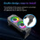 D50 ARGB Sync Heatsink Cooler 4Pin Memory Module Cooling Dual Fans ARGB Light Memory Cooling Cooler Radiator B 2