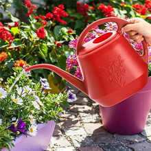 Plastic Watering Can with Comfortable Handle, Garden Watering Cans Long Spout for Indoor Outdoor Watering Plants