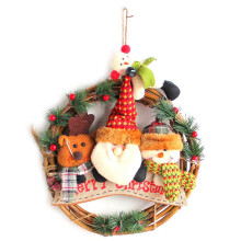 Christmas Wreath, Christmas Decorations for Front Door, Christmas Santa Wreath, Christmas Wreaths Signs Christmas Wreath