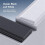 Keyboard Wrist Rest Pad Support with Desktop Partition Storage Case,For Computer Keyboard, Office-Black 5