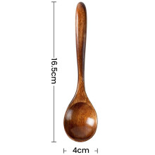 6 StüCk HolzlöFfel, 6,5 Zoll Kleine HolzlöFfel - Perfekt für Suppe, Essen, SchöPfgläSer und Kanister - KüChenutensilien-Set