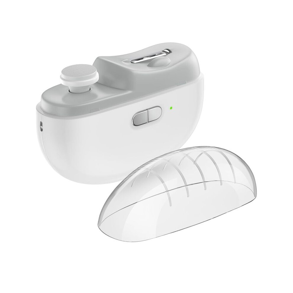 Light Electric Automatic Nail Clipper With & 2 Speeds, Fingernail Cutter And Polisher Nail Scraps Storage Rechargeable