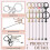 24Pcs Beaded Keychains Bulk Beads DIY Blank Keychains Metal Beaded Keychains for Beaded Keychain Crafts A 3