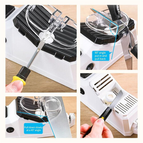 Electric Knife Sharpener Knife Sharpeners for Kitchen Knives Sharpener Portable Knife Sharpener Tool 2