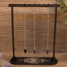 Porte-Cristal Wiccan en Bois PréSentoir à Pendule en Bois PréSentoir à Pendule de RadiesthéSie, A