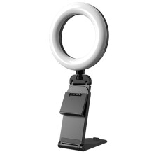 New Led Selfie Light Clip Ring Light with Phone Holder Desktop Ring Light for Computer Laptop Video Conference Lighting