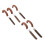 5 Pieces Clay Extruder Tool Pottery Carving Tool Pottery Cup Handle Shape Tool Teacup Mug Handle Clay Cutters 2