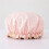 4 Pack Waterproof Reusable Shower Cap, Elastic Bathing Shower Hat Double Layers Bathing Hair Cap Bath Cap 7