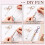 24Pcs Beaded Keychains Bulk Beads DIY Blank Keychains Metal Beaded Keychains for Beaded Keychain Crafts A 4