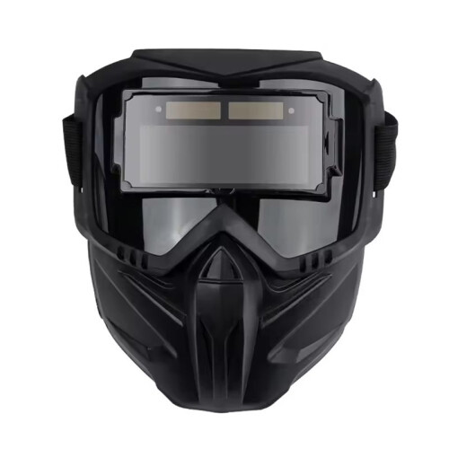Auto Darkening Welding Glasses Work Face Protector Adjustable Band Impact  Mask Face Cover