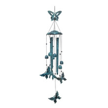 Carillons éOliens Papillon, Carillons éOliens en MéTal Bleu pour L'ExtéRieur, Cadeaux Papillon pour Femmes, DéCorations Papillon, DéCoration