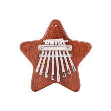 Kalimba 8 Tasti Squisito Pianoforte con Dito e Pollice, Regalo per Principianti Amanti Della Musica, Simpatico Pentagramma Pendente