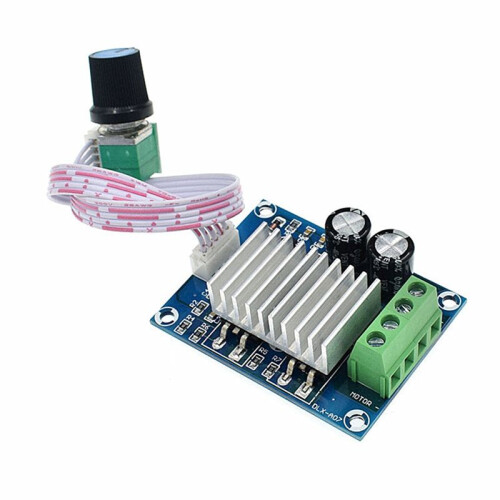 20A PWM  Motor Speed Controller 12-24V  Adjustable Motor Governor Temperature Regulating Dimming 1