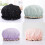 4 Pack Waterproof Reusable Shower Cap, Elastic Bathing Shower Hat Double Layers Bathing Hair Cap Bath Cap 3
