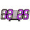 3D LED Digital Clock Luminous Wall Clock Multifunctional USB Plug in Electronic Clock Home Decoration, 1