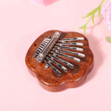Kalimba 8 Touches Exquis Doigt Pouce Piano, Cadeau pour les DéButants Amateurs de Musique, Pentagramme Pendentif Mignon