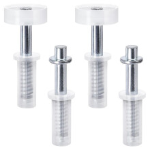 Bi-Fold Door Top Roller Guide Wheel and Top Pivot,Spring Loaded Bifold Door Hardware Kit Bifold Closet Door Repair Kit,A
