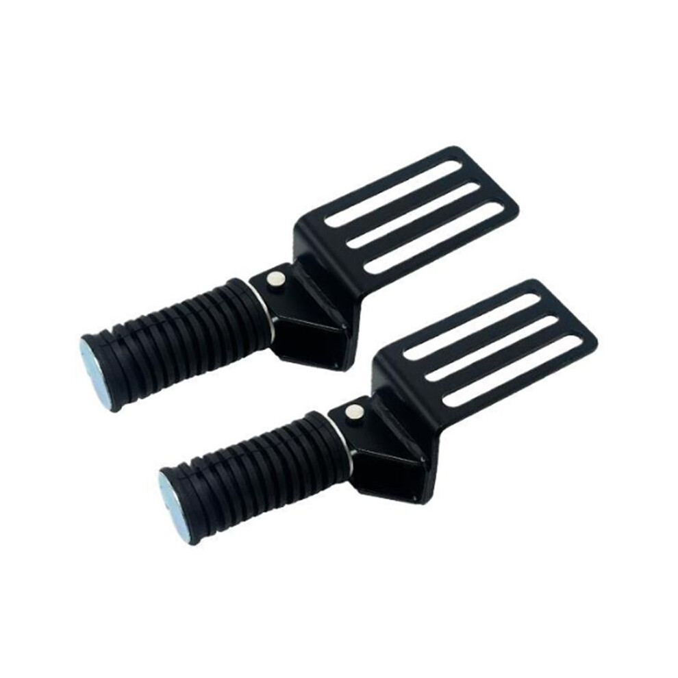 Foldable Metal Motorcycle Foot Pegs - Comfortable Street Cruise Pedals For Enhanced Riding Experience 2Pcs Black 6033906284452
