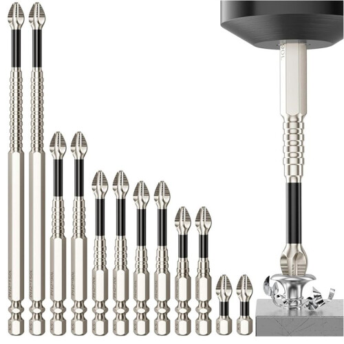 High Magnetic Screwdriver Drill Bit Set - Strong Magnetic Screwdriver Drill Bit Set - 12Pcs Magnetic Screwdriver Bits 1