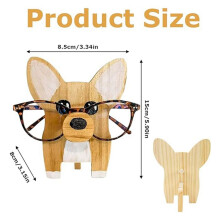 Supporto per Occhiali con Animali Creativi, Supporto per Occhiali in Legno Corgi, Espositore per Occhiali, Espositore per Occhiali da Sole