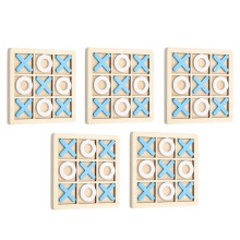 5st Xo Tic Tac Toe Barn Brädspel Förälder-Barn Interaktiv Logik Tänkande Roligt Spel Barn Pusselleksaker Present A