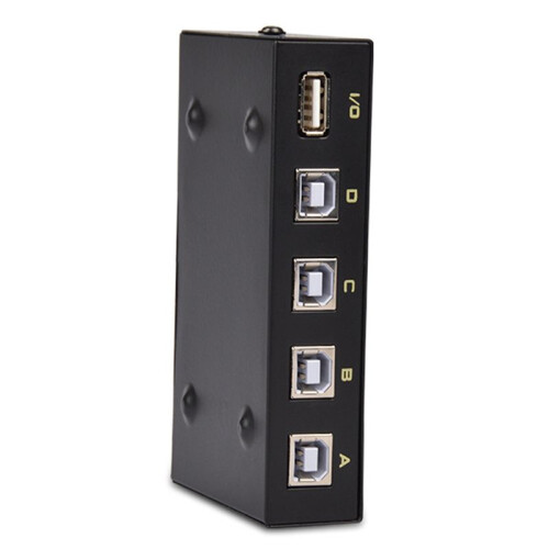 FJGEAR USB 4  Share  Switcher Selector Box Hub Sharing  Adapter for PC Scanner Printer Accessory 1