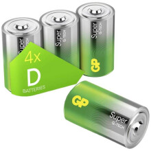 GP Super Pile LR20 (D) alkalinen 1,5 V 4 kpl
