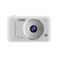 4K Digital Camera Portable Retro CCD Camera Entry-Level Camera Dual Camera Flash 50 Million Pixels Auto Focus Camera,B