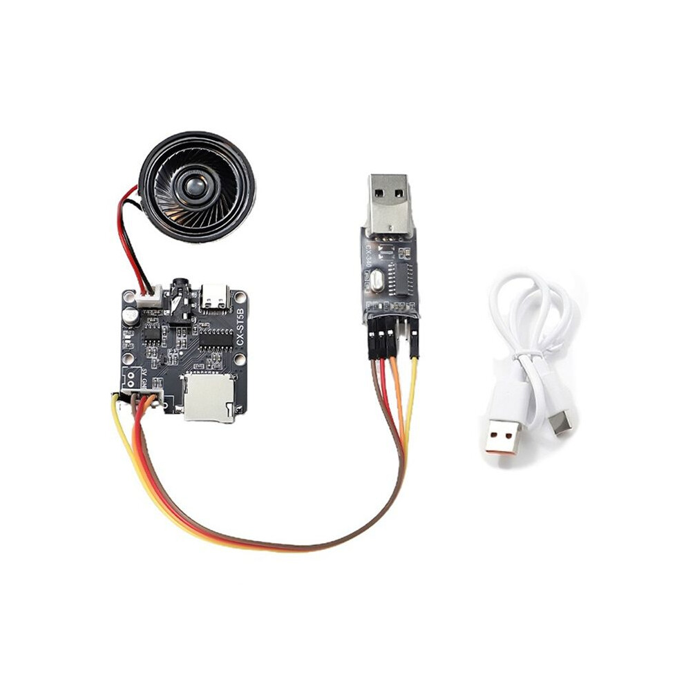 Cx-Sf5b Serial Port Mp3 Voice Playback Module Mp3 Music Player Serial Control Voice Module 5W Support Tf Card U-Disk 4713931853886