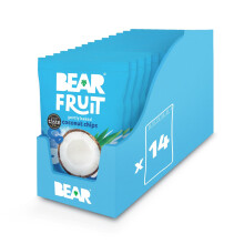 BEAR Fruit Coconut Chips Packs - Gently Baked Fruit - Healthy - Vegan - 14 x 25g